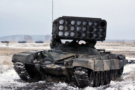 ТОС-1А «Солнцепек» тяжелая огнемётная система (Россия)