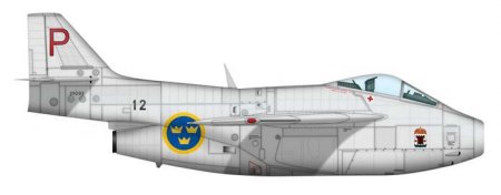 Многоцелевой истребитель SAAB J.29 TUNNAN (ШВЕЦИЯ)