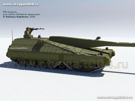 Советский перспективный танк необычной компоновки