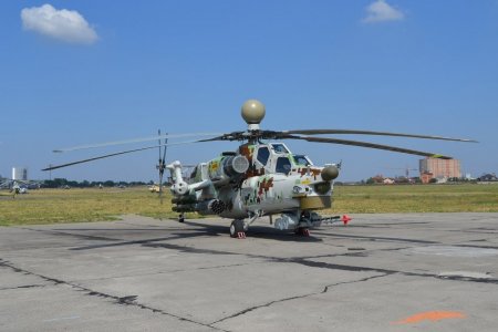 Вертолет Ми-28НЭ научили управлять ударными беспилотниками 